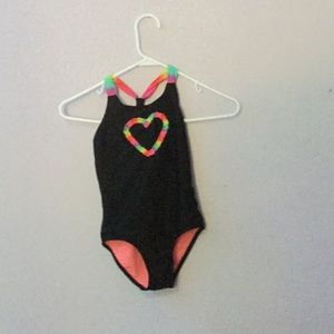 A girls heart Bathing suit